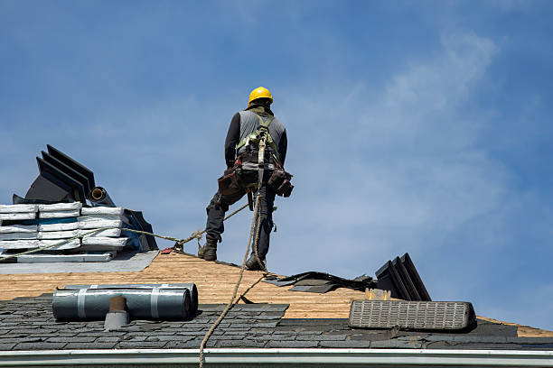 Professional Roofing technician working in Haines, OR